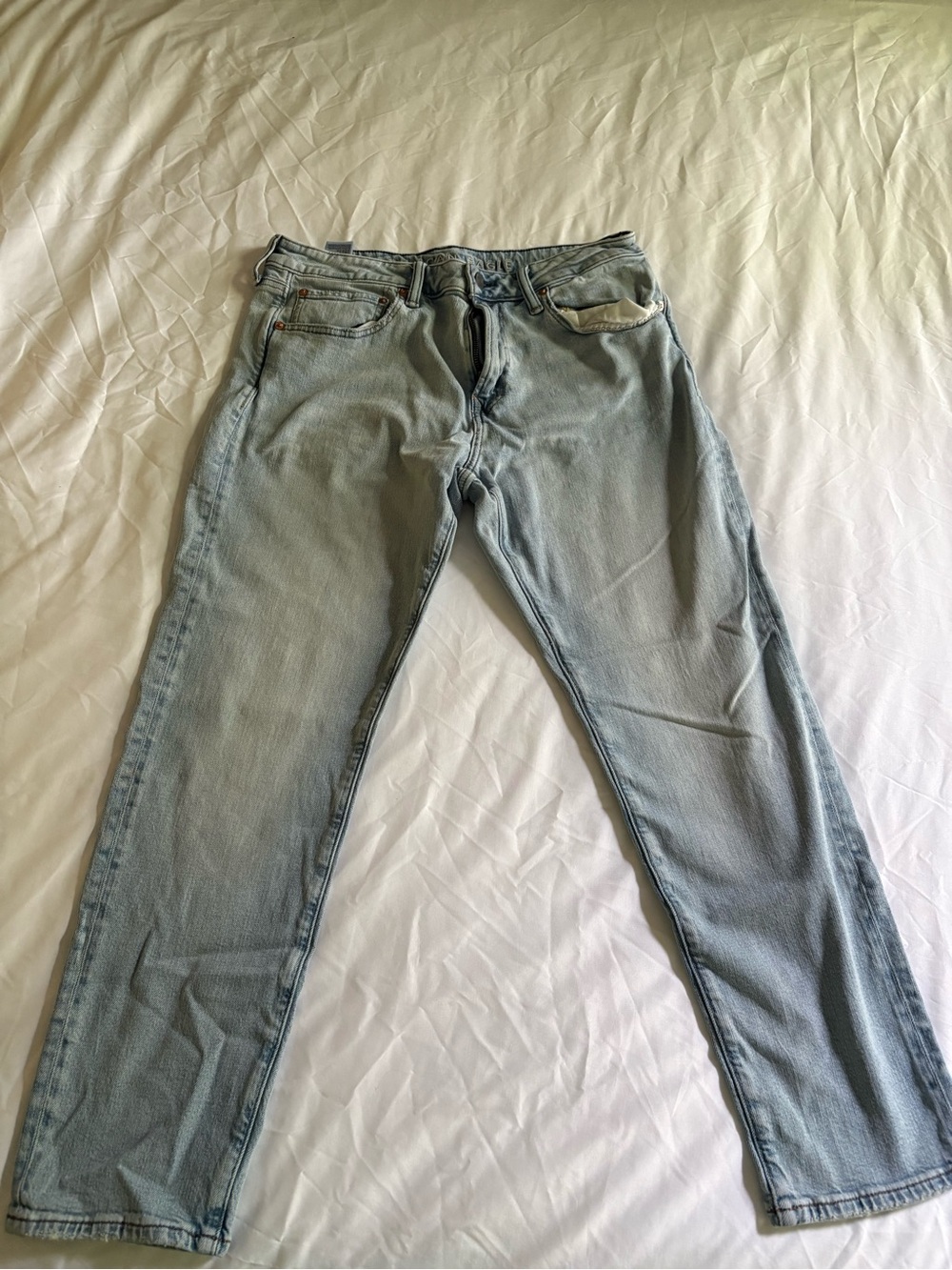 American Eagle Outfitters Light Wash Straight Jeans